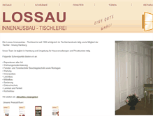 Tablet Screenshot of lossau-innenausbau.de